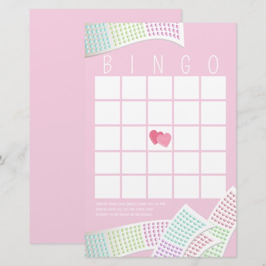 Candy Buttons Sweet Bingo Briefpapier (Vorne/Hinten)