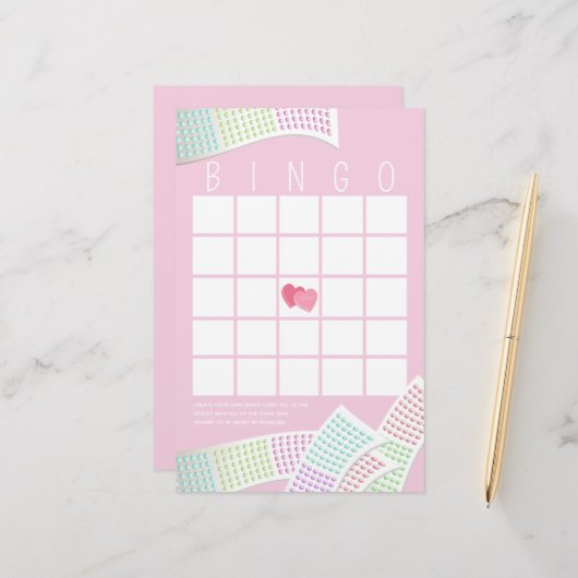 Candy Buttons Sweet Bingo Briefpapier (Vorderseite/Rückseite Beispiel)