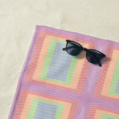 Candy Cake Pastellfarbblock Strandtuch (Beispiel)