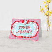 Candy Cameo Custom Karte (Gelbe Blume)