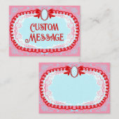 Candy Cameo Custom Mitteilungskarte (Vorne/Hinten)