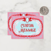 Candy Cameo Custom Mitteilungskarte (Vorderseite/Rückseite Beispiel)