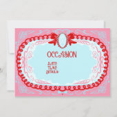Candy Cameo Custom Save The Date (Rückseite)