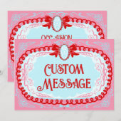 Candy Cameo Custom Save The Date (Vorne/Hinten)