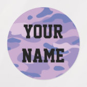 Candy Camouflage Circle Bekleidungsmarken Etiketten (Design 2)