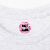 Candy Camouflage Circle Bekleidungsmarken Etiketten (Befestigt)