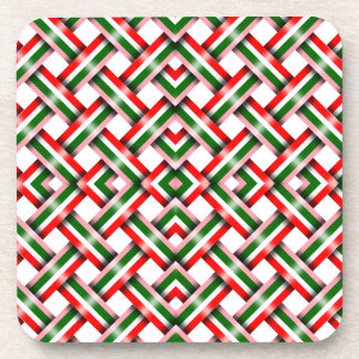 Candy Cana Weihnachts nahtlos Flat Holiday Card Getränkeuntersetzer