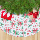 Candy Candy Candy und Peppermint Candy Polyester Weihnachtsbaumdecke