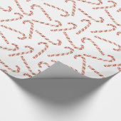 Candy Candy Cane Pattern Weihnachten Geschenkpapier (Ecke)