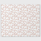 Candy Candy Cane Pattern Weihnachten Geschenkpapier (Flach)