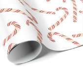 Candy Candy Cane Pattern Weihnachten Geschenkpapier (Rolleneckpunkt)