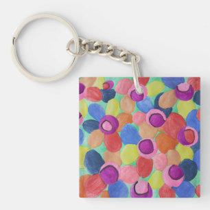 Candy Candy Cfarbige Blume Akronylic Key Ring Schlüsselanhänger
