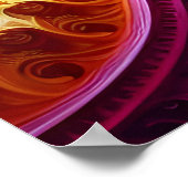 Candy Candy-Fraktal Globe und Planeten umkreisen Poster (Ecke)