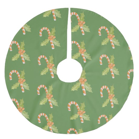 Candy Candy & Holiday Polyester Weihnachtsbaumdecke (Vorderseite)