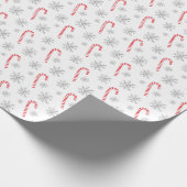 Candy Candy Snowflake Weihnachten Geschenkpapier (Ecke)