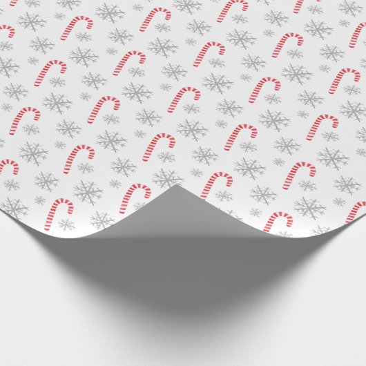 Candy Candy Snowflake Weihnachten Geschenkpapier (Ecke)