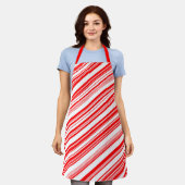 Candy Candy WeihnachtsStreifen All-over Print-Schü Schürze (Getragen)