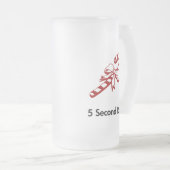 Candy Cane 5 Zweite Regel Mattglas Bierglas (VorderseiteRechts)