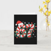 Candy Cane 67 Funny Christmas 67 Six Seven Candy C Karte (Gelbe Blume)