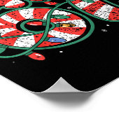 Candy Cane 67 Funny Christmas 67 Six Seven Candy C Poster (Ecke)