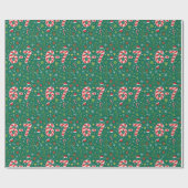 Candy Cane 6-7 Meme Weihnachtsdoodles Geschenkpapier (Flach)