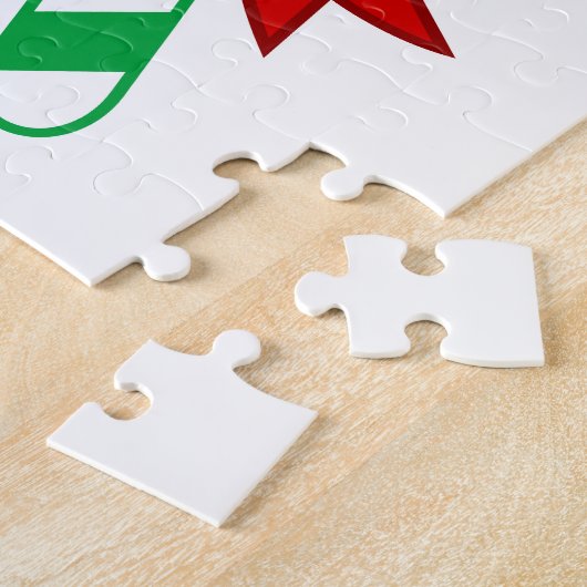 Candy Cane 8x10 Foto Puzzle mit Geschenkboxen (Seite)