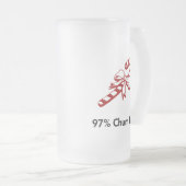 Candy Cane 97% Chum Mattglas Bierglas (VorderseiteRechts)