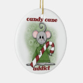 Candy Cane Addict Christmas Keepake Ornament (Rechts)