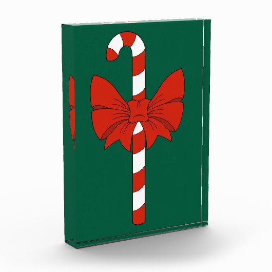 Candy Cane and Bow Fotoblock (Links)