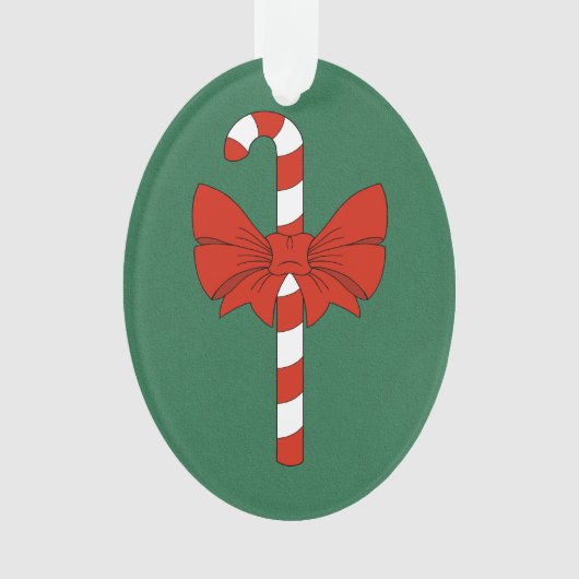 Candy Cane and Bow Ornament (Vorderseite)