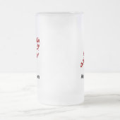 Candy Cane Antizipation Mattglas Bierglas (Mittel)