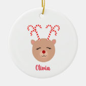 Candy Cane Antler Rentier Weihnachtsschmuck (Vorne)