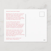 Candy Cane Arches Modern Holiday Foto Postkarte (Rückseite)