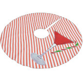 Candy Cane auf Weihnachtscocktail Polyester Weihnachtsbaumdecke (Schrägansicht)