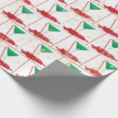 Candy Cane aus Martini-Glas Geschenkpapier (Ecke)