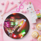 Candy Cane aus Martini-Glas Pappteller (Party)