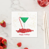 Candy Cane aus Martini-Glas Serviette (Beispiel)