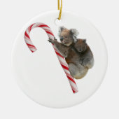 Candy Cane Australian Koala Bears Keramikornament (Vorne)