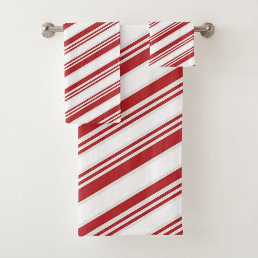 Candy Cane Badhandtuch Set (Insitu)