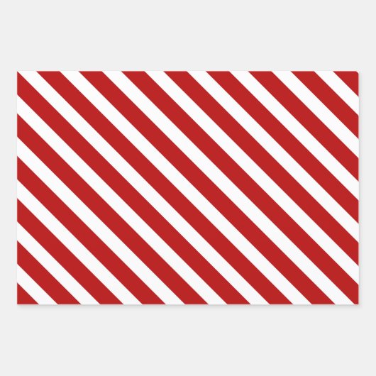 Candy Cane Basics - Geschenkwrap für klassische St Geschenkpapier Set (Vorderseite)