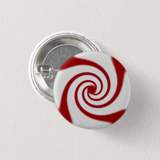 Candy Cane Basics Peppermint Drop Button (Vorne & Hinten)