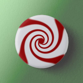 Candy Cane Basics Peppermint Drop Button