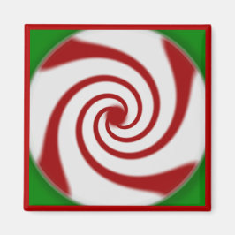 Candy Cane Basics Peppermint Drop Magnet