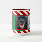 Candy Cane Basics Red/White 3-Foto Tasse (Zentrum)