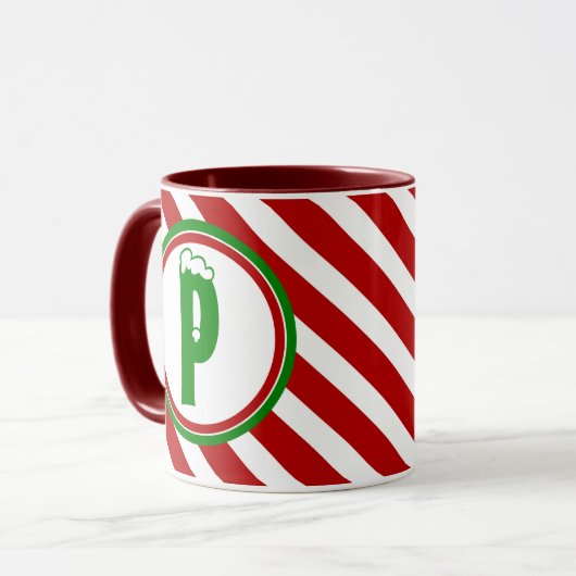 Candy Cane Basics rot/weiß Tasse (Vorderseite Links)
