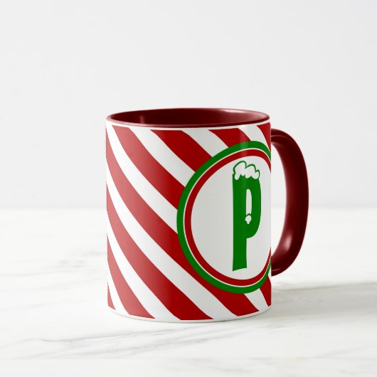 Candy Cane Basics rot/weiß Tasse (VorderseiteRechts)