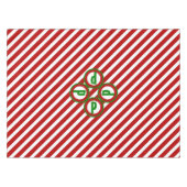 Candy Cane Basics rot/weiß Tischdecke (Vorderseite (Horizontal))