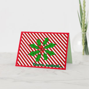 Candy Cane Basics Weihnachtsessen Einladung