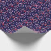 Candy Cane Bikes Geschenkpapier (Ecke)