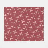 Candy Cane Blanket Fleecedecke (Vorderseite (Horizontal))